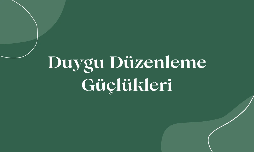 Duygu Düzenleme Güçlükleri